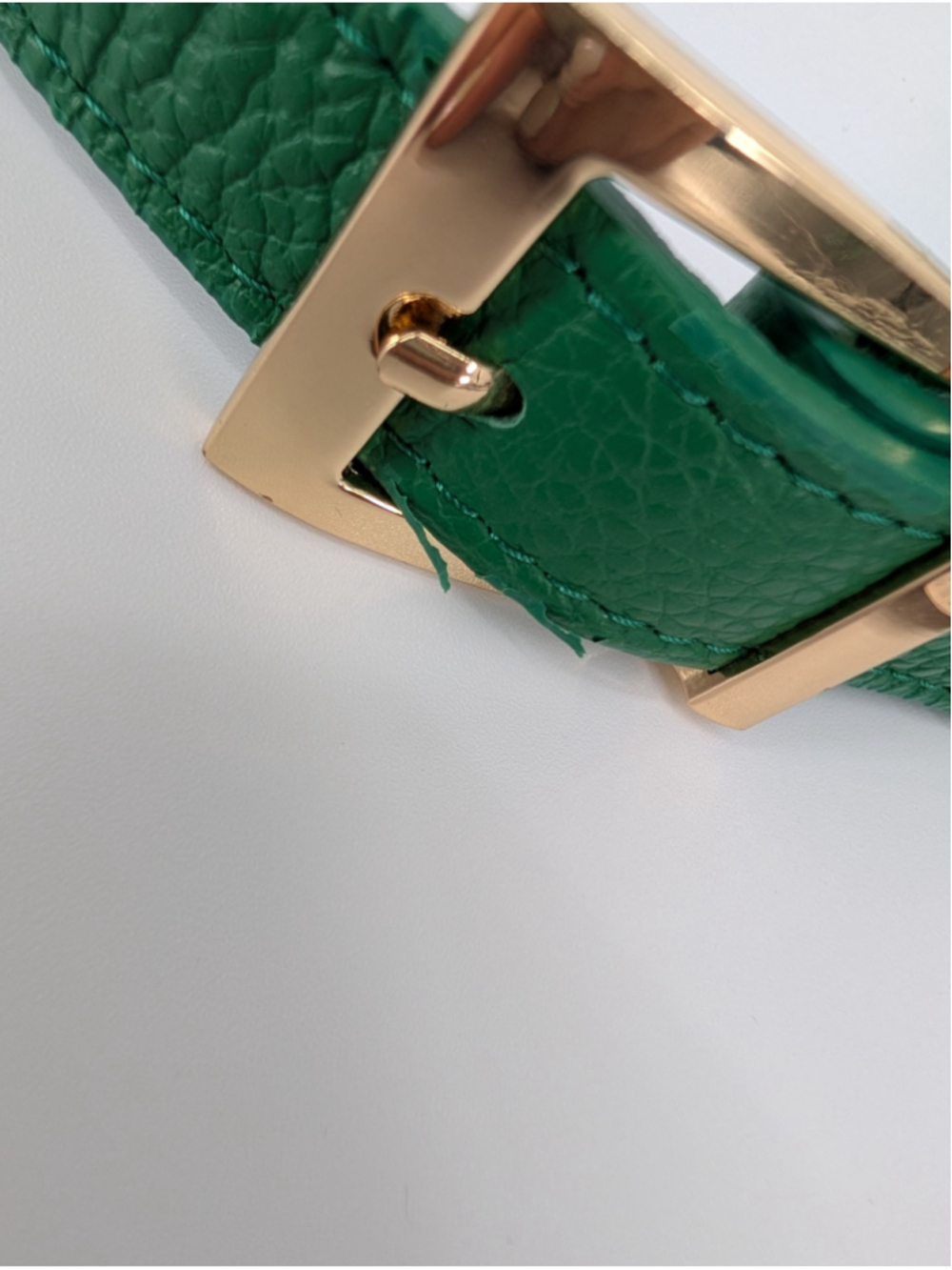 NWT Viola Castellani Green Italian Leather Belt Bag Fanny Pack Crossbody - Picture 8 of 13
